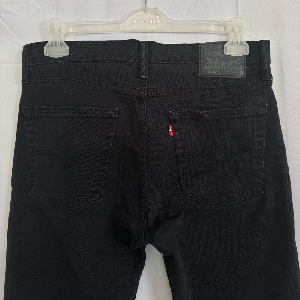 Levi's Men's 510 Dark Black Slim Fit Jeans